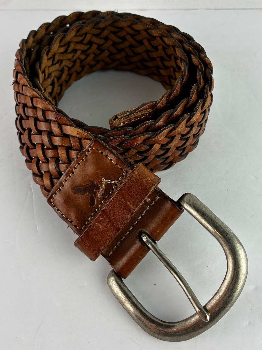 American Eagle Outfitters Leather Woven Wide Belt